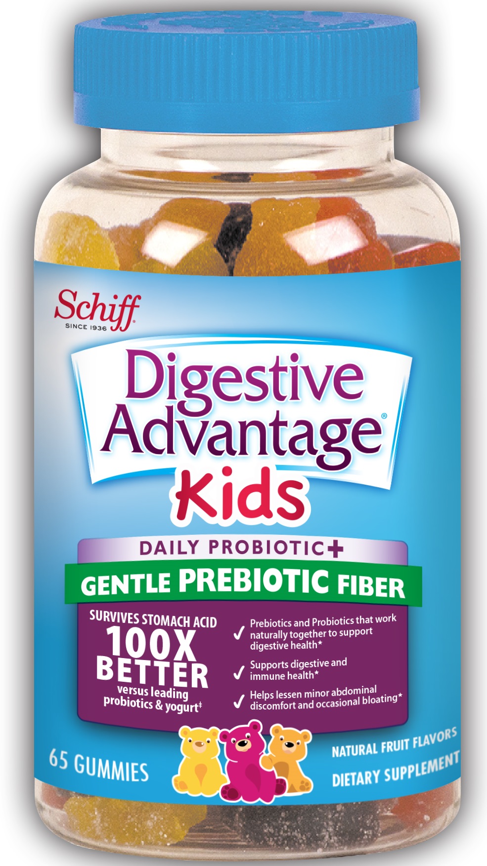 DIGESTIVE ADVANTAGE Prebiotic Plus Probiotic  Gummies Kids
